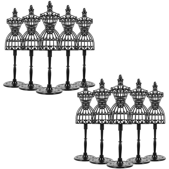 HOMEMAXS 10pcs Doll Clothes Display Mannequin Dress Form Stands for Gowns and Outfits