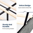 thumbnail image 3 of RIAFUN Upholstered Platform Bed Frame Twin Tufted Headboard Wood Slat Light Gray, 3 of 4