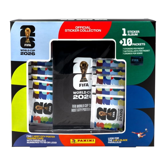 26 Panini FIFA Word Cup Soccer Trading Cards Official Sticker Collection Box