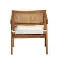 thumbnail image 5 of Baxton Studio Jetsam Japandi Arm Chair, One Size, Walnut Brown, 5 of 10