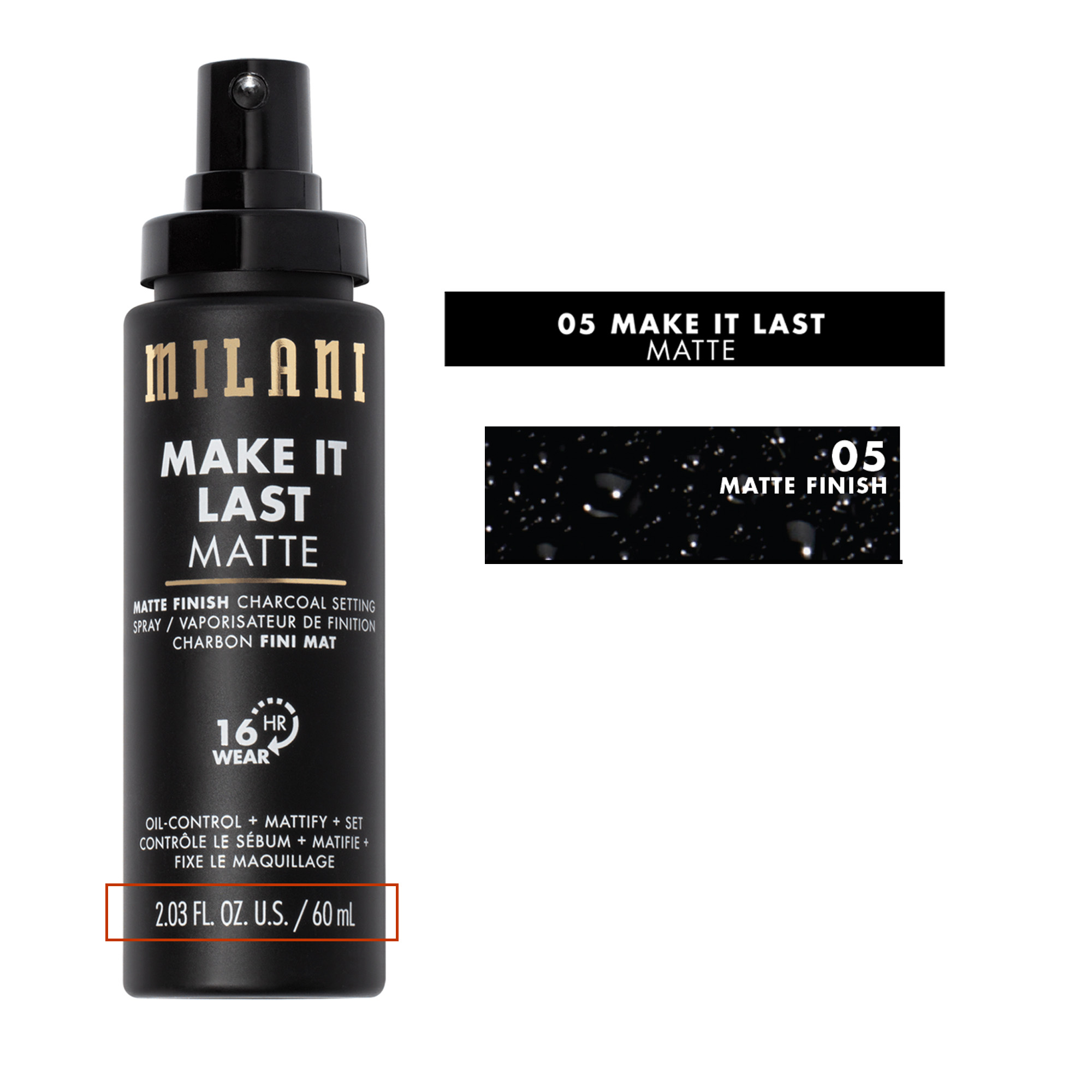 Milani Make It Last Matte Setting Spray Charcoal photo 7