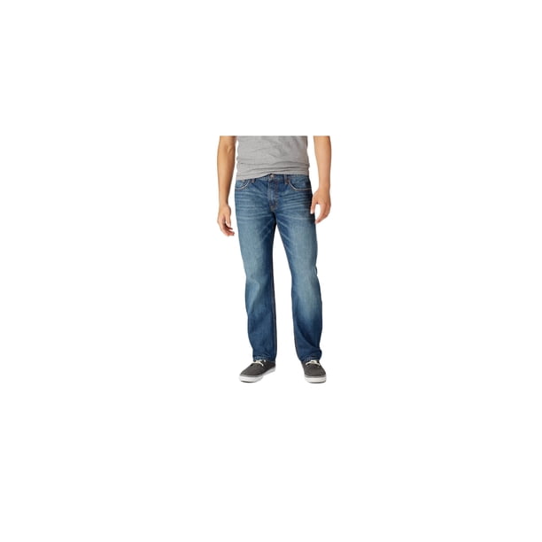 Aeropostale Essex Straight Leg Jeans para Hombre, Azul, 34W x 34L Aeropostale Pierna recta