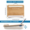 thumbnail image 6 of LapGear Portable Laptop Lap Desk, Fits up to 15.6" Laptop, White Oak Woodgrain, 6 of 7