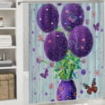 thumbnail image 6 of Orinice Flowers Butterfly Bathroom Decor Set Colorful Luxurious Graphic Print Polyester Fabric Fashion Shower Curtain with Hooks 60x72, 6 of 7