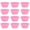 Pink, variant on HomeLife 12Pcs Round Stackable Muffin Cups Non-stick High Temperature Resistant Bakeware Food Grade Silicone Baking Molds Party Favors