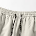 thumbnail image 3 of FRSASU Men's Solid Color Hiking Cargo Pants Fashionable Loose Windproof Waterproof Breathable and Lightweight Pants White, 3 of 8