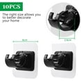 thumbnail image 2 of 10 PCS Self Adhesive Curtain Rod Holder Hooks, Curtain Rod Support No Drill Curtain Rod Brackets, Easy to Hang Clip, Nail Free Curtain Rod Support Fixed Support, Black, 2 of 5