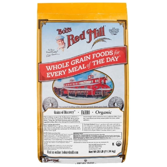 Bob's Red Mill Organic Farro Grain, 25 Pound
