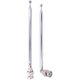 thumbnail image 1 of (2 Pack) Bnc Radio Antenna With Bnc Male Plug Jack Connector Adapter Telescopic Stainless Steel Hf, 1 of 5
