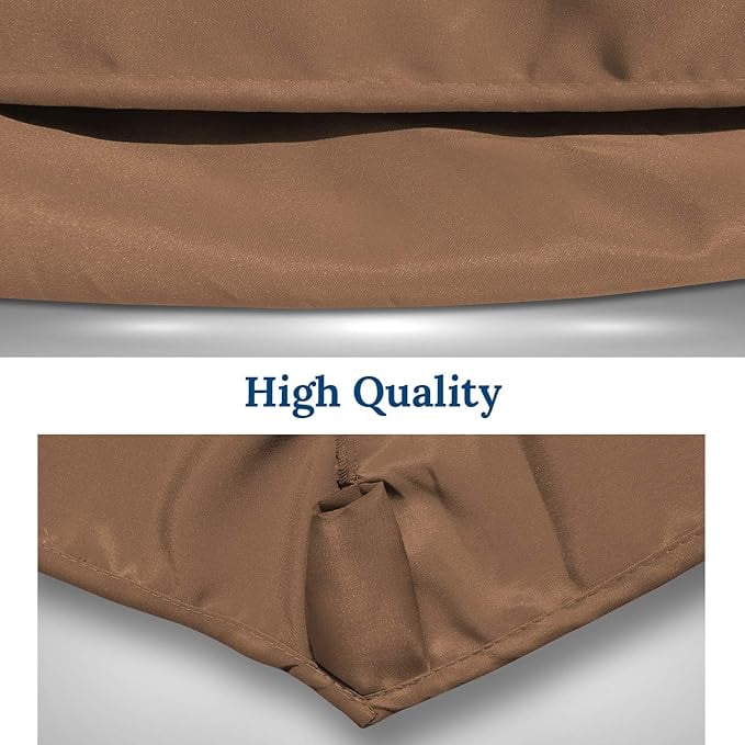 ALUVIERA Umbrella Replacement Canopy Cover for 11.5ft 8 Rib Market Outdoor Patio Shades