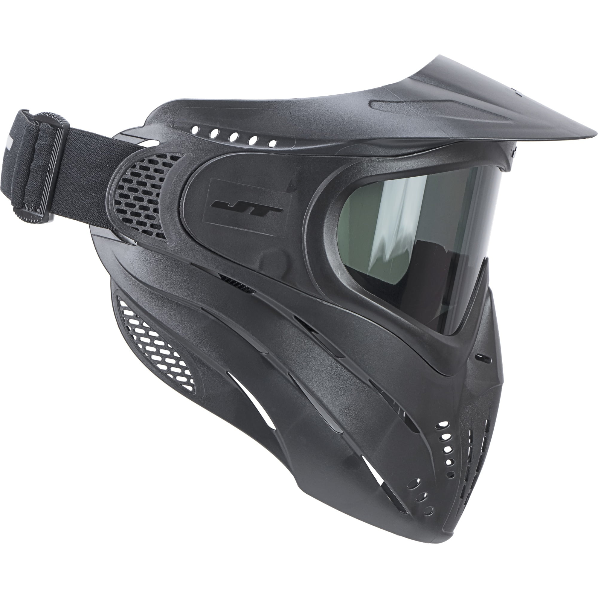 JT Elite Prime Black Paintball Mask With Fog Resistant Clear Goggles JT 3B