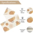 thumbnail image 6 of Orange Grey Table Runner Wild Dahlia Pinnata Flower Table Runners Modern Elegant Pompon Farmhouse Geometric Table Center Decor for Home Kitchen Dining Party Patio (13x108 Inch), 6 of 6