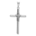 thumbnail image 3 of Auriga 14K White Gold w/Center Wrap Tube Cross Pendant for Women, 3 of 6