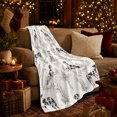 thumbnail image 3 of Classic Dalmatian Dog Toile Pattern, Cozy Pet Portrait Pattern, Warm Flannel Blanket for Living Room and Bedroom, Dog Lovers Just Because Gift, Pet Lover Home Decor, 3 of 9