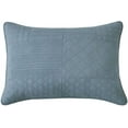 thumbnail image 5 of Chezmoi Collection Motley 2-Piece Geometric Embroidered Patchwork Pre-Washed Cotton Quilt Set, 5 of 8