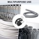 thumbnail image 5 of Uxcell 20-Pack Abrazaderas de Cable, Abrazadera de Goma Acolchada de Acero Inoxidable de 1/4 Pulgada en Forma de R para Tubo/Cable/Tubería, 5 of 7