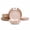 Pink, variant on Highland 12-Piece Dinnerware Set Service for 4, Organic Shape Stoneware Plates and Bowls Set, Scratch Resistant, Microwave and Dishwasher Safe, Speckled Effect Handcrafted, Swirl Red
