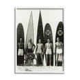 thumbnail image 4 of Stupell Industries Vintage Photography Men Surfer Surfboards Beach Sport Photograph White Framed Art Print Wall Art, Design by Graffitee Studios, 4 of 5