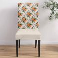 thumbnail image 4 of Dining Chair Covers Set of 8 Summer Vintage Lemon Watercolor Style Linen Texture Stretch Parsons Chair Slipcovers Removable Washable Chair Cover Protector for Kitchen Dining Room Hotel, 4 of 5
