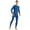 Blue, variant on HeroBiker Men's Winter Thermal Top and Bottom with Fleece Lined Plus Size Set