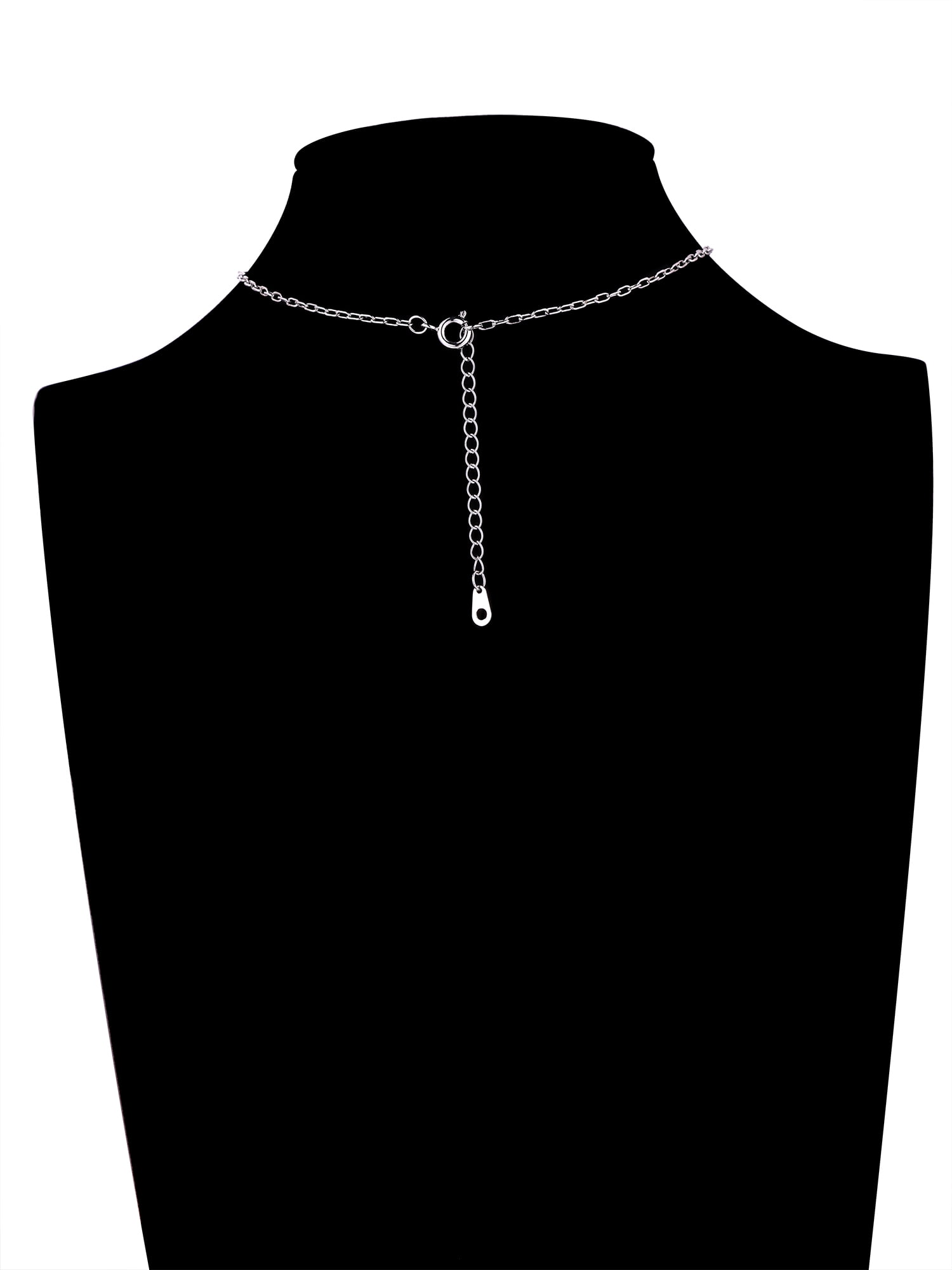 Believe by Brilliance Women's Cubic Zirconia Cross Tennis Necklace Set in Fine Silver Plated Brass