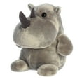 thumbnail image 6 of Aurora - Medium Gray Happy Hippo and Friends - 11" Happy Rhino - Whimsical Stuffed Animal, 6 of 6