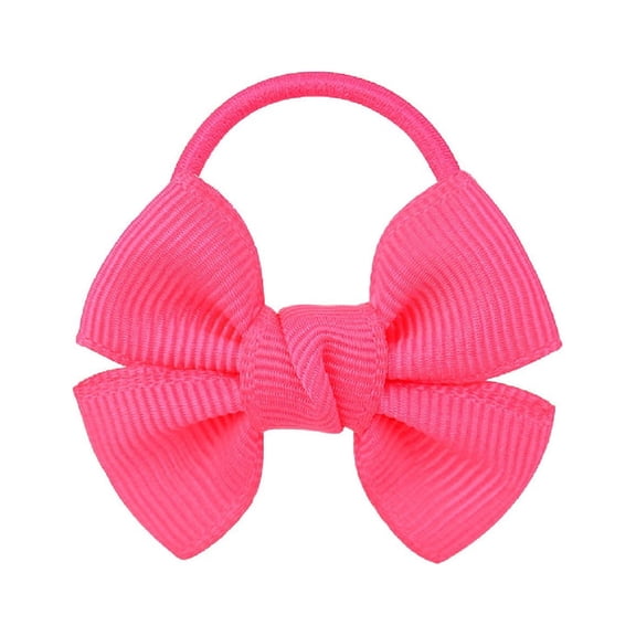 Baby Girls Hair Ties With Decorative Bows Gentle Elastic Ponytail Holders For And Toddlers Soft Hair Accessories For Delicate Hair