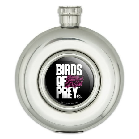 

Birds of Prey Movie Logo Round Stainless Steel 5oz Hip Drink Flask