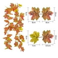 thumbnail image 2 of 2026 Hot!Fall Decor Festival Simulation Maple Leaf Rattan Decoration Christmas Party Wall Hanging Maple Leaf Rattan, 2 of 2