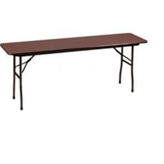 CF1872M Melamine Top Folding Table - WALNUT - 76 x 22 x 4 in.