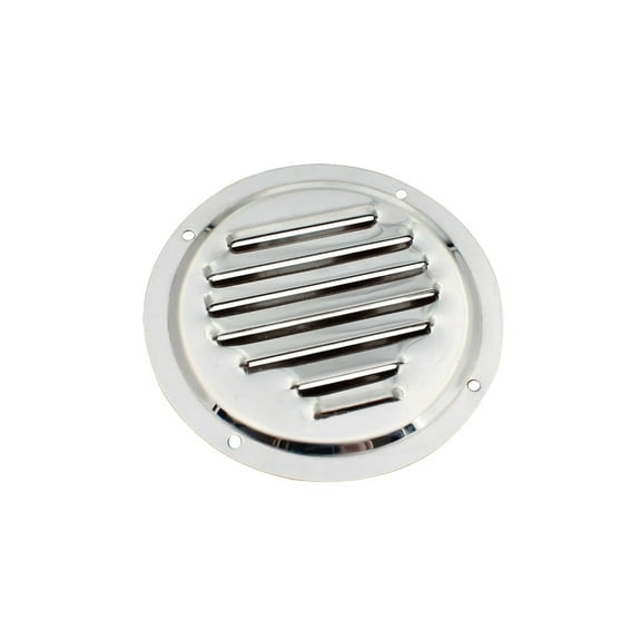 TOP-MAX Stainless Steel Round Louvered Vent Air Vent Grille Cover Easy Installation (100mm/4inch)