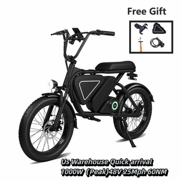 Pamila E3 20 inch E-TrailX Electric Dirt Bike for Adult,1000W Led Mid-Mounted Motor,Puncture-Resistant Wide Tires, 48V15.6Ah Battery, Front And Rear Dual Disc Brakes UL2849