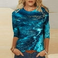 susanny-womens-dress-tops-for-older-women-elbow-3-4-length-sleeve-crew
