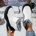 thumbnail image 5 of AXXD Boots for Women,Winter Mid-Calf Boots,Warm Round Toe Snow Boots,White,US 7.5, 5 of 6