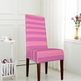 thumbnail image 4 of Dining Chair Back Cover, Water Washing, Disassembly Chair Sleeve Sliding Cover Protective Cover-Pink Modern Stripes Pattern Chair Protectors Seat Covers, 4 of 8