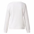 thumbnail image 5 of Haut Décontracté à Manches Longues Imprimé Couleur Unie Col Rond Ample Rayé pour Femmes, 5 of 5