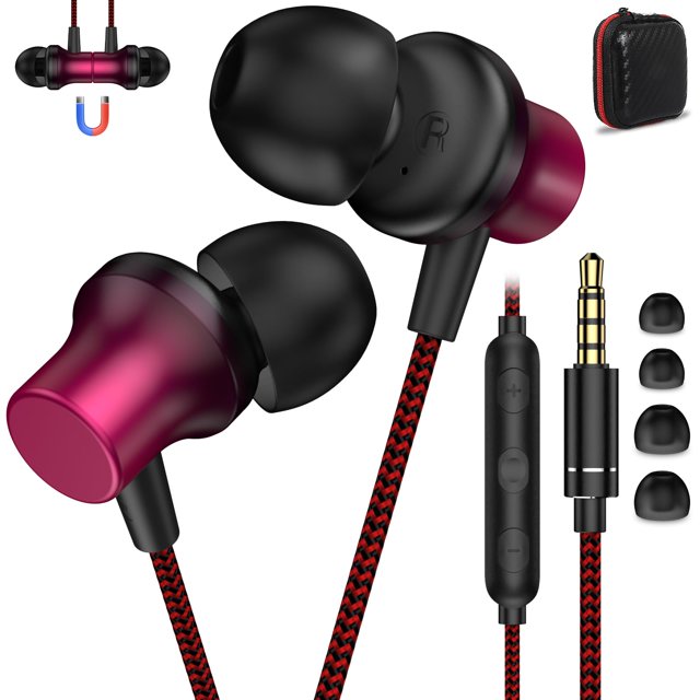 Auriculares con cable ASKUBSKU con conector de 3,5 mm para ordenador portátil