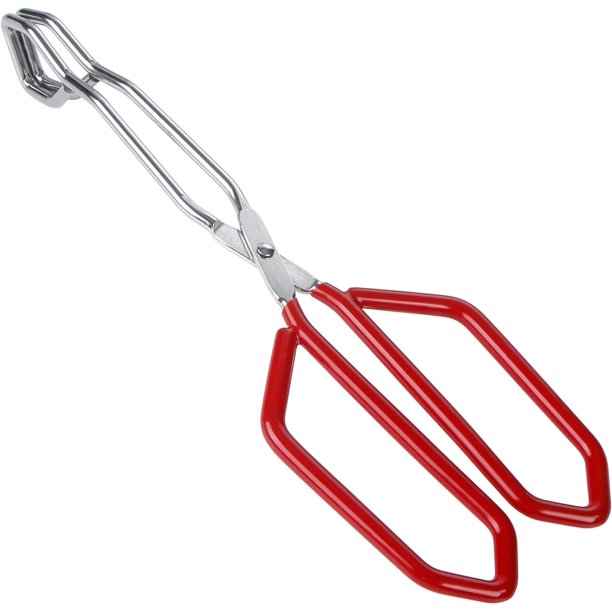 Pinzas de tijera extralargas Pinzas para asar a la barbacoa de acero inoxidable, Pinzas de tijera de acero inoxidable Pinzas de cocina resistentes con mangos suaves