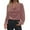 Dusty Pink, variant on Women's Velvet Blouse Dressy Long Sleeve Holiday Party Top Elegant Cowl Neck Pullover in Rich Tones​ Blue