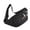 Black, variant on WNEXOPE Waist Bag With 3-Zipper Pockets, Fanny Pack, Crossbody Belt Bag with Adjustable Strap for Travel Workout