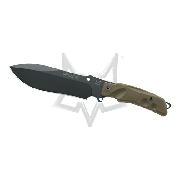 Fox Knives Rimor FX-9CM07OD Fixed Blade Knife OD Green FRN & N690Co Stainless