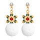 thumbnail image 2 of Pendientes Navideños de Joyería para Niñas y Mujeres perfecl Pompón 1pcs, 2 of 8