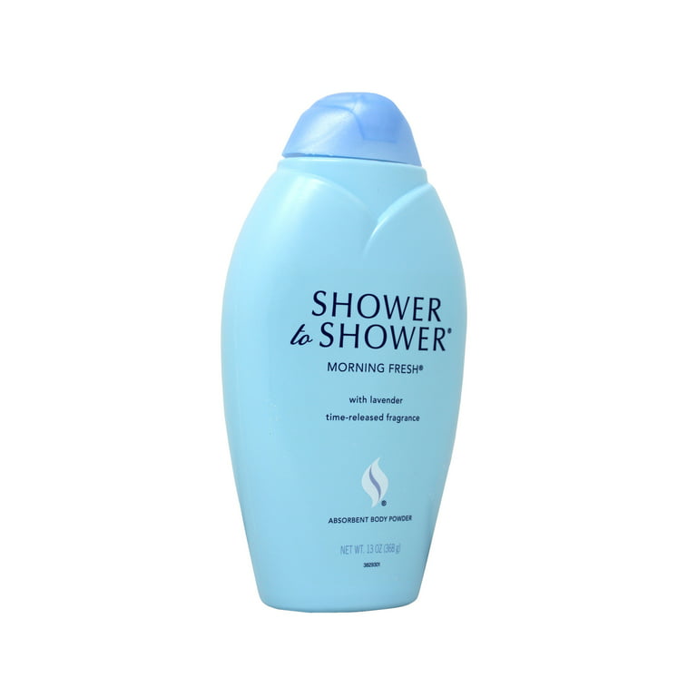 Shower to Shower Sport Absorbent Body Powder, 13 oz, Multicolor