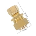 thumbnail image 2 of BESTYASH 2Ud Acoplador De Compresión De Latón Dorado Para Tuberías Con Desmontaje Fácil Y Uso Industrial, 2 of 6