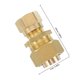 thumbnail image 2 of CRAFTHROU 2Ud Conector De Latón Para Líneas De Gas Y Agua Rápida Antifugas, 2 of 6