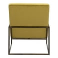 thumbnail image 4 of Zuo New York Smooth Velvet Upholstered Accent Chair in Olive Green, 4 of 5