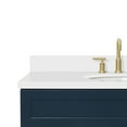 thumbnail image 4 of Ariel Hamlet 43 In. Oval Sink Vanity With White Quartz Countertop In Midnight Blue, 4 of 11