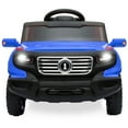 thumbnail image 3 of Best Choice Products 6V Kids Ride On Car Truck w/ Parent Control, 3 Speeds, LED Headlights, MP3 Player, Horn - Blue, 3 of 7