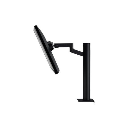 LG - 27” Ergo IPS QHD Monitor with Ergonomic Stand & C-Clamp - Black