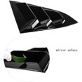 thumbnail image 4 of LAICAIW for 10th Gen Civic Rear Side Window Louvers Racing Style Triangular Window Glass Blinds for Honda Civic Sedan 2021 2020 2019 2018 2017 2016 -Piano Black, 4 of 7
